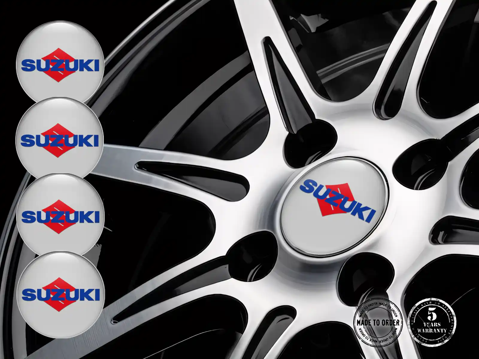 Suzuki Gewölbte Sticker Fortschrittlich Radiant Pulse Grid